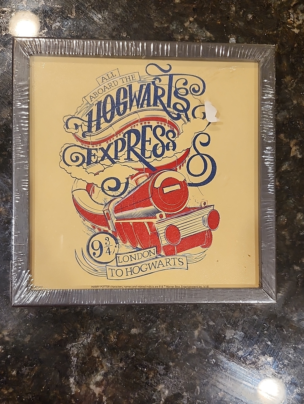 Hogwarts Express Framed Wall Art - Red & Blue